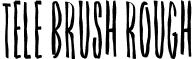 Tele Brush Rough font - TeleBrush-Rough.otf