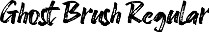 Ghost Brush Regular font - Ghost Brush Font.ttf