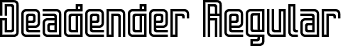 Deadender Regular font - DeadenderRegular-EMVz.ttf