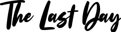 The Last Day font - The Last Day.ttf