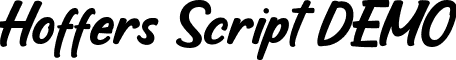 Hoffers Script DEMO font - HoffersScriptDemoRegular-9lrZ.ttf