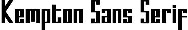 Kempton Sans Serif font - kempton.sans-serif.otf