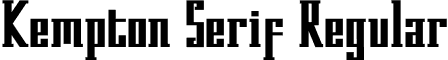 Kempton Serif Regular font - kempton.serif.otf