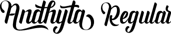 Andhyta Regular font - andhyta.regular.otf