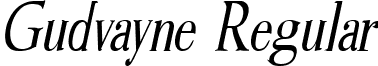 Gudvayne Regular font - gudvayneregular-8p0z.ttf