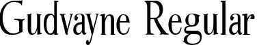 Gudvayne Regular font - gudvayneregular-r6z8.ttf