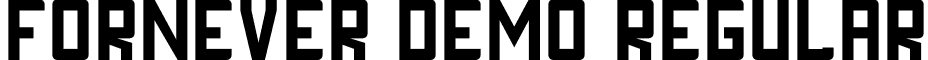 FORNEVER DEMO Regular font - FORNEVER-DEMO.otf