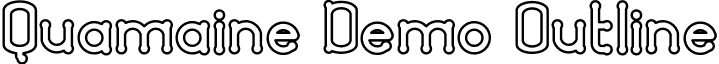 Quamaine Demo Outline font - QuamaineDemo-Outline.otf