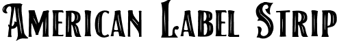 American Label Strip font - AmericanLabelStripDEMO.ttf