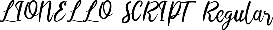 LIONELLO SCRIPT Regular font - lionello.script.otf