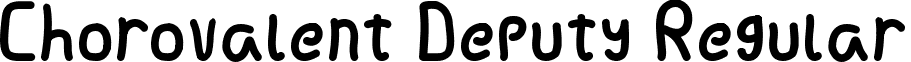 Chorovalent Deputy Regular font - Chorovalent Deputy.ttf