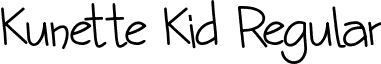 Kunette Kid Regular font - Kunette Kid.otf