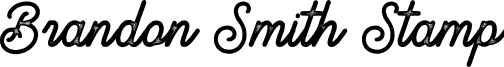 Brandon Smith Stamp font - Brandon Smith Stamp.otf