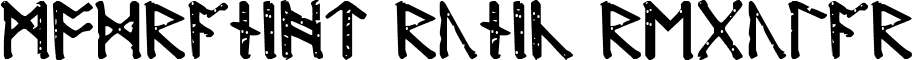 Modraniht Runic Regular font - ModranihtRunic.ttf