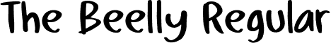 The Beelly Regular font - TheBeellyRegular-gKd6.otf