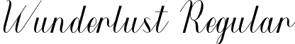 Wunderlust Regular font - Wunderlust (free).otf
