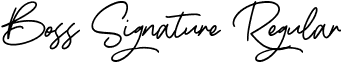 Boss Signature Regular font - bosssignature-3pyz.ttf