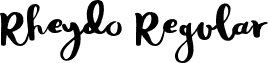 Rheydo Regular font - Rheydo-Regular.otf