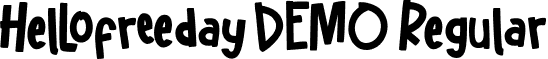 Hellofreeday DEMO Regular font - hellofreeday.demo.otf