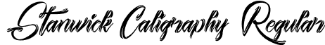 Stanwick Caligraphy Regular font - Stanwick-Caligraphy.otf