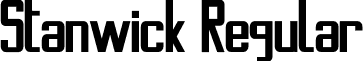 Stanwick Regular font - Stanwick.otf