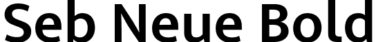 Seb Neue Bold font - SebneueBold-PwMm.otf