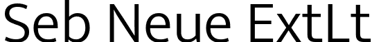 Seb Neue ExtLt font - SebneueExtralight-XoP9.otf