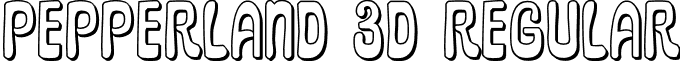Pepperland 3D Regular font - Pepperland3DRegular-yd53.otf