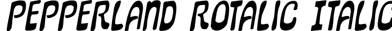 Pepperland Rotalic Italic font - PepperlandRotalic-jly9.otf