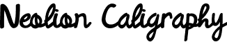 Neolion Caligraphy font - Neolion-Caligraphy.otf