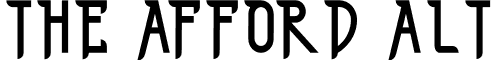 THE AFFORD ALT font - TheAffordAlt-7JoR.otf