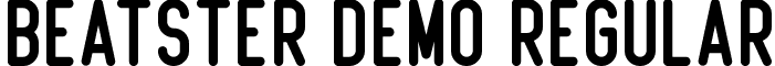 Beatster Demo Regular font - BeatsterDemo-KLMA.ttf