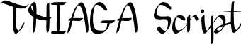 THIAGA Script font - ThiagaScript-34dz.otf