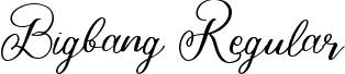 Bigbang Regular font - Bigbang.ttf