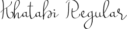 Khatabi Regular font - Khatabi.ttf