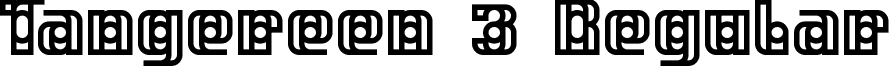 Tangereen 3 Regular font - Tangereen3Regular-9jA0.ttf