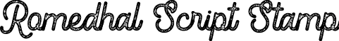 Romedhal Script Stamp font - romedhal-script-stamp.ttf