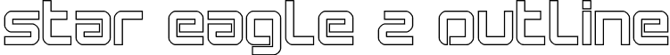 Star Eagle 2 Outline font - StarEagle2Outline-3de8.otf
