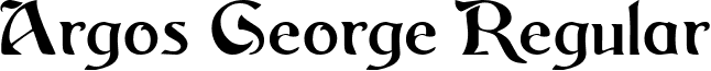 Argos George Regular font - argos-george.regular.ttf