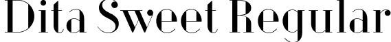 Dita Sweet Regular font - dita-sweet.regular.ttf