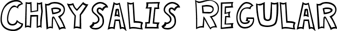 Chrysalis Regular font - chrysalis.regular.ttf