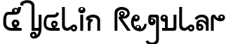Cyclin Regular font - cyclin.regular.ttf