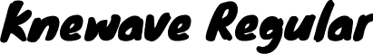 Knewave Regular font - knewave.regular.ttf