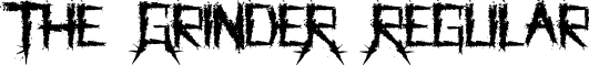 The GrindeR Regular font - the-grinder.regular.ttf