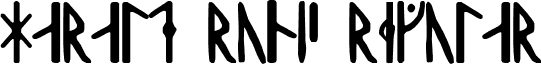 Harald Runic Regular font - HaraldRunic.ttf