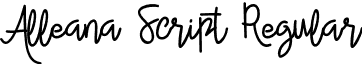 Alleana Script Regular font - alleana-script.regular.otf