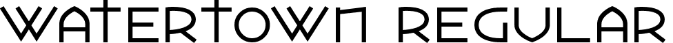 Watertown Regular font - design.collection3.Watertown.ttf