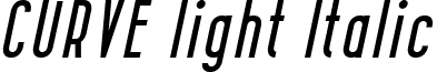CURVE light Italic font - CurveLightItalic-dY2E.ttf
