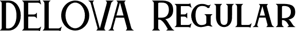 DELOVA Regular font - delova.otf