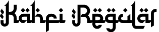 Kahfi Regular font - Kahfi-EK3n.otf